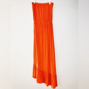 Coral Lily Pulitzer Strapless Dress
